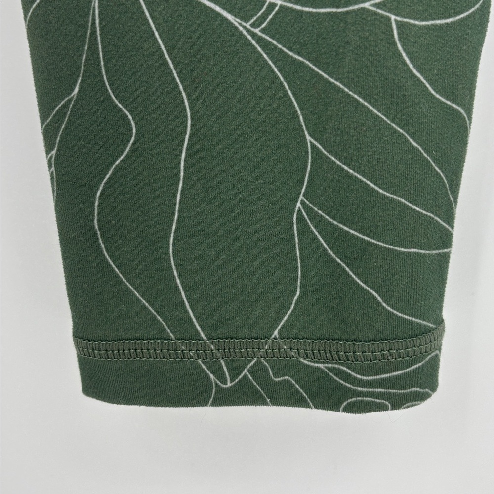 Prana Kimble 7/8 High-Waisted Canopy Florist Green Leggings Women’s Size Medium - Picture 4 of 8